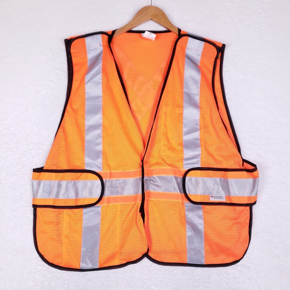3M Scotchlite Hi-Vis Reflective Safety Vest L-XL Orange